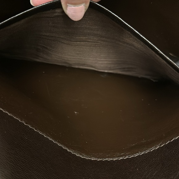 SOLD Fendi FF Logo Intrecciato Leather Shoulder Bag - Picture 16 of 17